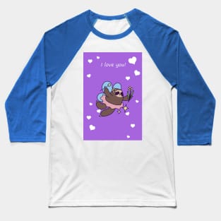 "I Love You" Fairy Sloth Baseball T-Shirt